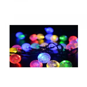 30 heads solar bubble ball light string 30LED holiday lights lanterns bubble beads outdoor decorative lights