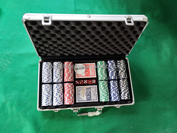 300pcs Poker Chip Set / 11.5g Dice Chip Set