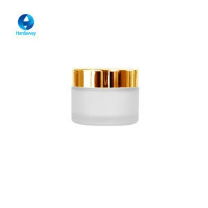 30g 50g 100g frosted glass cosmetic jars facial cream packaging jar