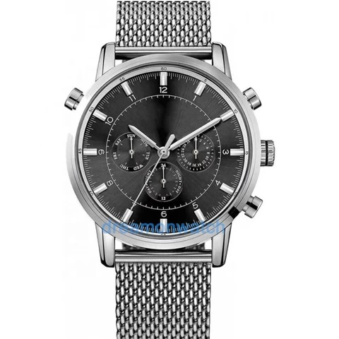 316L stainless steel japan movement multifunction quartz watch