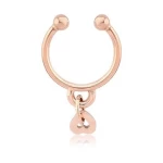 316L Surgical Steel Septum Hanger Nose Ring With Heart