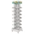 Import 360 degree rotating book display rack bookcase wooden bookshelf modern bookcase luxury from China