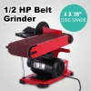 375W 4 x 36-Inch Belt and 6-Inch Disc Sander with Steel Base