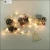 Import 3*AA 3M 30LED Wood Bell Pendant String light Chrerry Pine Nuts Decoration Accessories Hemp Rope Light from China