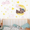 3D Design bear wall sticker children room decoration sticker removable wall decal