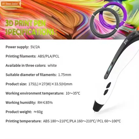 3D Printing Pen for Children Gel Art Craft Printer 3D Pen Drawing Print For Kids Adults Creative Draw