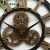 Import 3D Retro Rustic Vintage Wooden DIA40cm Gear Wall Clock from China