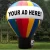 4 meter high inflatable ground balloon for advertising