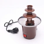 4 Tier Home Chocolate Fondue Fountain with PTC heating and Plastic Tower