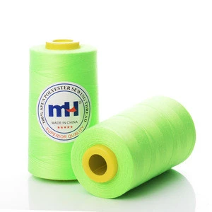 40/3 3000m Spun Polyester Sewing Thread for Lightweight Fabric - Fluorescent Green