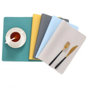 40*30cm Customized Reusable Non-slip Placemat Silicone Rubber Placemat  Dining Table