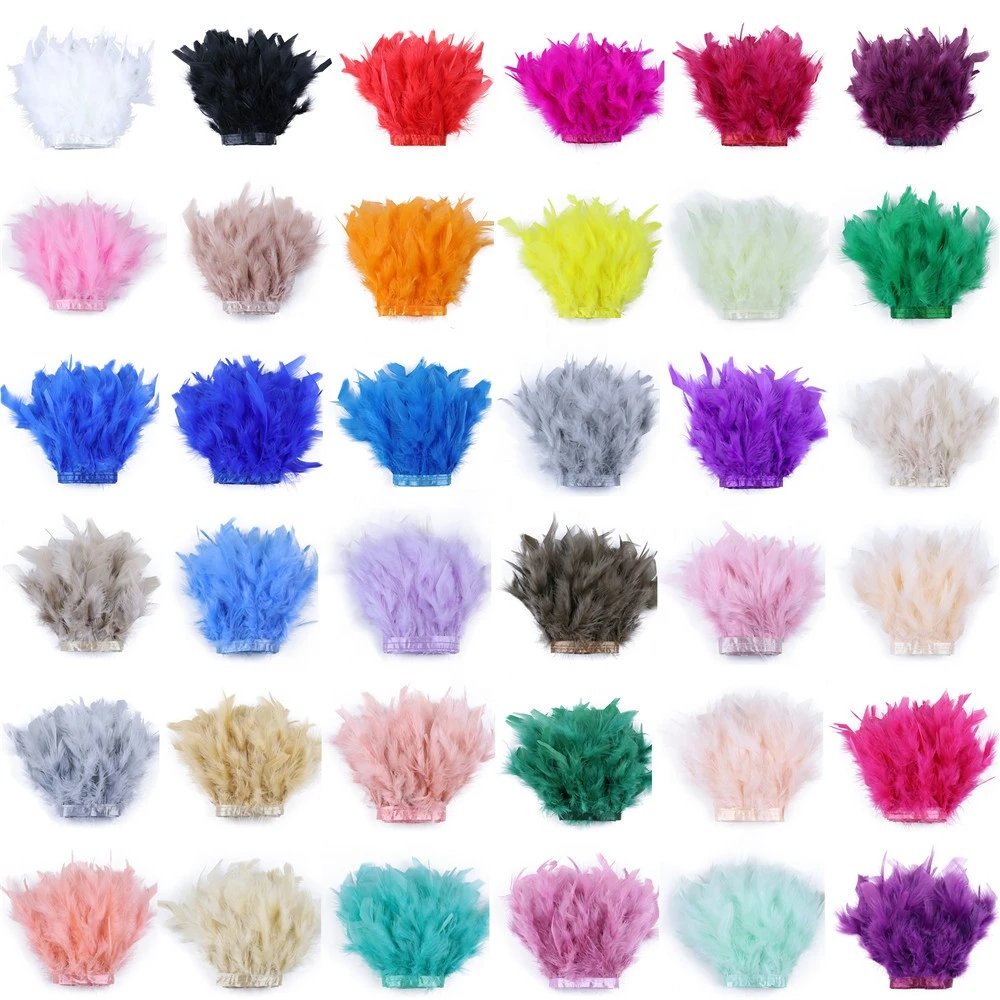 43 Colors Stock Jewelry Crafts Plumes  Feathers 10-15cm Fluffy Fabric lace Trim Turkey Chandelle Marabou Feather for Costumes