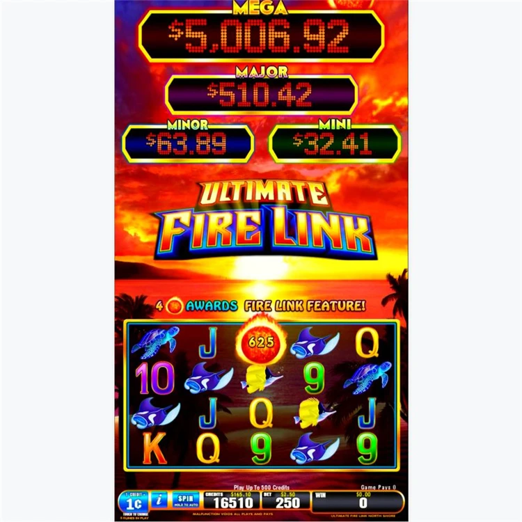 43  firelink game board touch screen vertical slots machine casino game