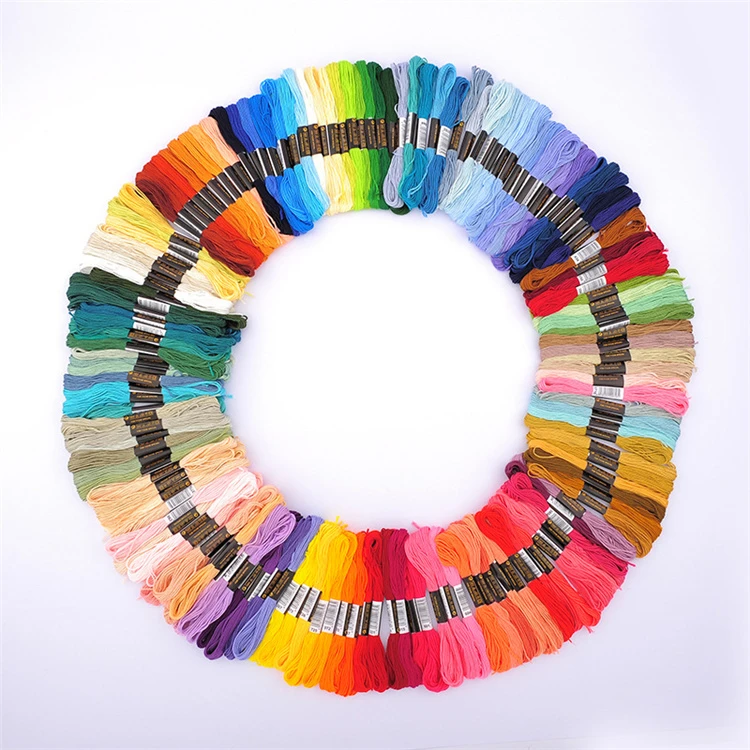 447 Color Multi Color 8 Meters 6 Strands  Embroidery Thread Polyester Cotton DIY Cross Stitch Thread
