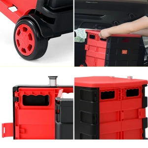 45L 65L PP Intensification Folding Thicken Wear Resistant Tackle Fishing Box Set Accessories Storage Box