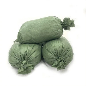 50kg Construction Sack 50 Kg Green Pp Woven Bag for Vegetable Sand Rice Feed Packing