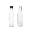 5oz 150ml Woozy Glass Hot Sauce Bottles Mexico With Black Caps