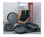 5pcs bake tools nonstick heat resistant bakeware set