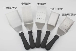 6 PCS BBQ Griddle Accessories Kit Stainless Steel Spatula Scraper Professional Barbecue Grill Tools Set