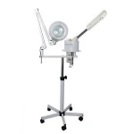 707+ 2 in 1 vapor ozone facial steamer hair spa steamers machine with magnifier lamp