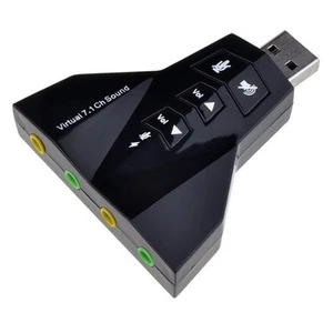 7.1 Channel USB External Sound Card Audio For Computer Laptop PC