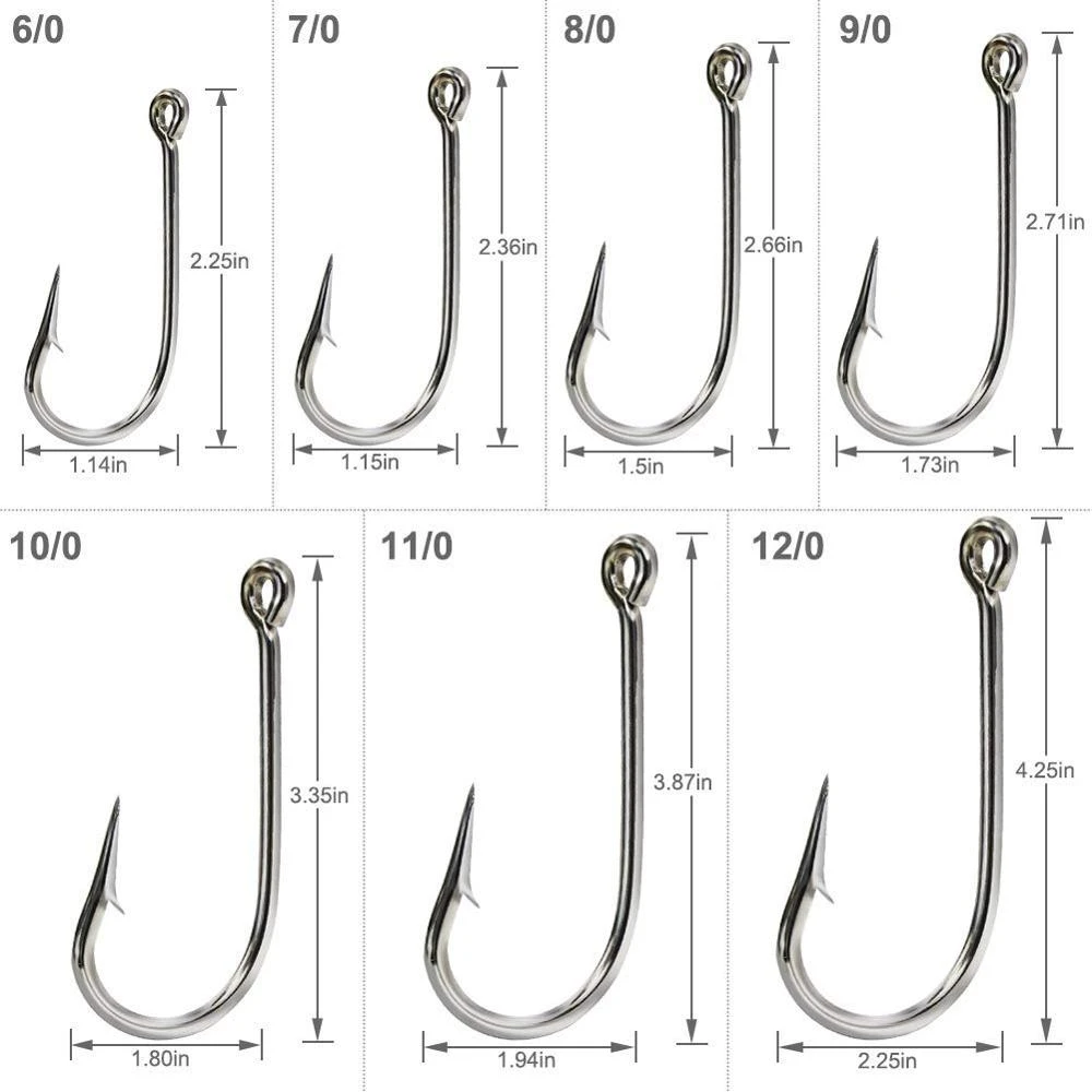 7691S Stainless Steel Southern and Tuna Hook Big Game Sea Fishing Hook