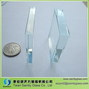 8-12mm low-iron tempered glass brike price/ block glass price with polished edge