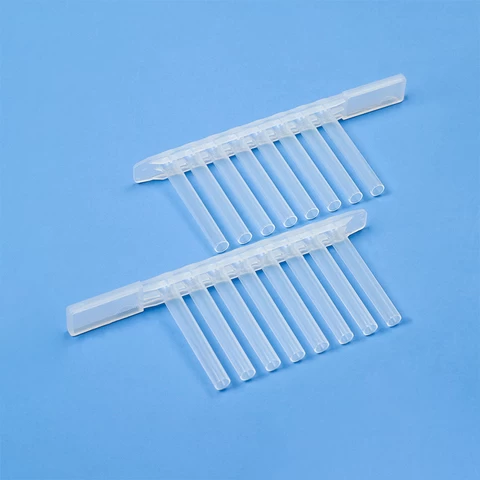 8-Strip Tip Comb Polypropylene Disposable 8-Strip Comb Magnetic Tip For 96 Well PCR Culture Plate
