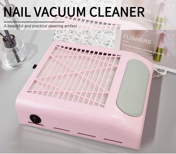 80W Nail Desk Dust Collector Vacuum Strong Power Fan Cleaner Machine With Filter Nail Art Tool Nail Vacuum Cleaner