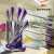 Import 8pcs Kitchen Knives Set With Colorful Hollow Handle Made In Yangjiang from China