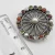 Import 925 Silver Cabochon MULTISTONES HANDWORK OXIDIZED CHAKRA BROACH BROOCH OLD STYLE from India