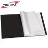 A4 Plastisc Display Book 20 Pockets Black Over Presentation Folder For Clear Inner Pages