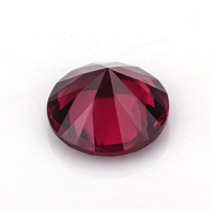 AAA Starsgem 8# Ruby Synthetic Round Shape Corundum 4.0mm Loose Gemstone