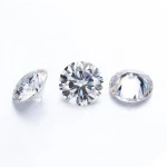 Abiding 0.5Ct D Color VVS 5.0mm Fashion Round Moissanite Diamond Loose Gemstone Beads For Jewelry Making