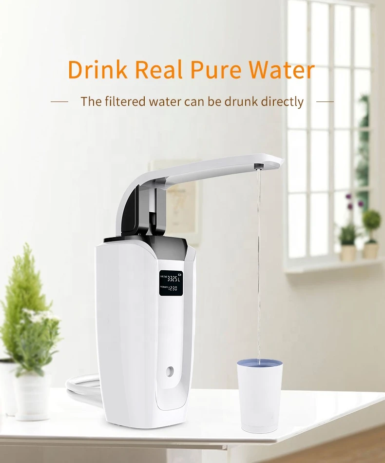 ABS Food grade material counter Top water purifier best home use water purifier espring water purifier with 6 stages filter