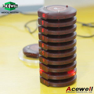 Acewell Restaurant Paging System Waterproof Coaster Pager For Hospital,Bank,Restaurant