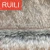 Import acrylic hair tippy dyeing animal print short pile fake faux synthetic fur fabric from China