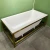 Acrylic solid surface bathtub freestanding bathtub hammock bathtub