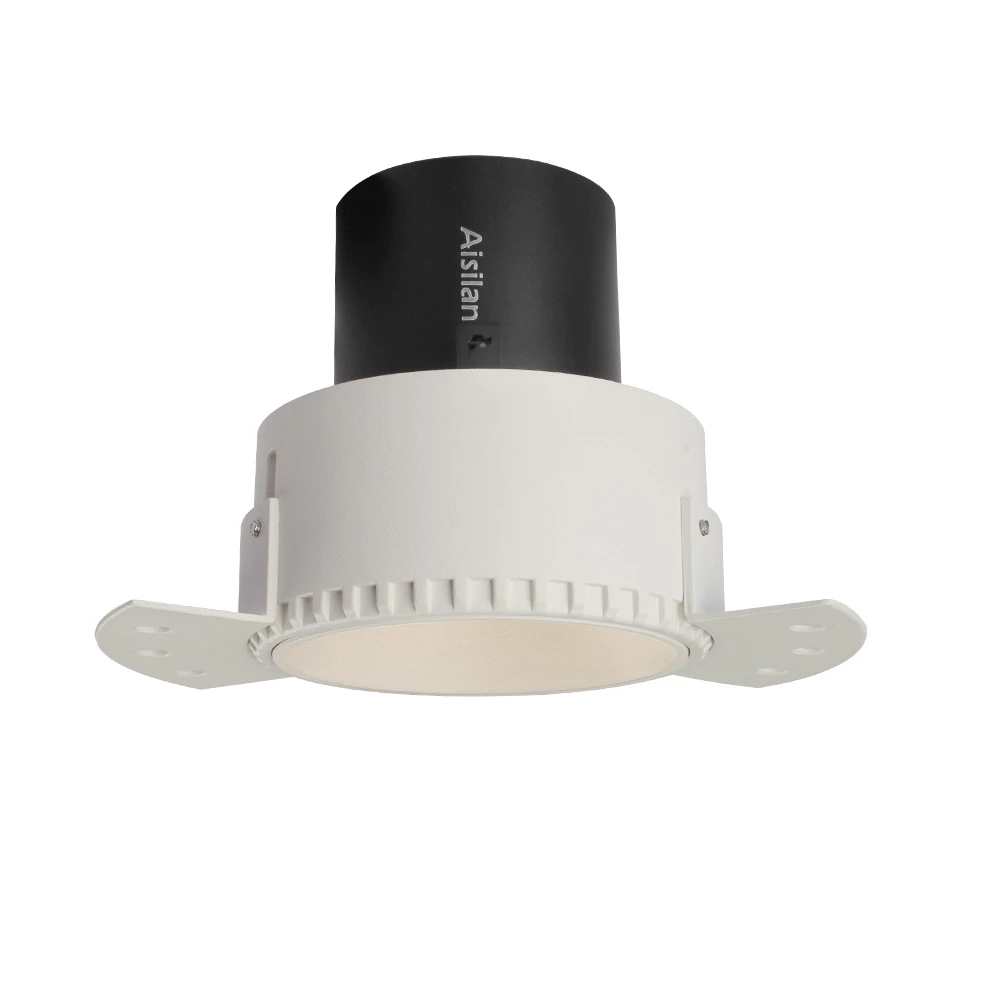 Aisilan Modern indoor smart hight CRI Rimless led dimmable adjustable recessed COB ceiling LED spotlight downlight