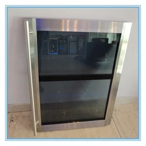 Aluminium frame glass door for mini refrigerator parts and wine chiller