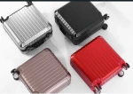 Aluminium Silent Luggage Trolley Bags Carry On Suitcase With Light Weight Metal Travel Case