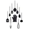 Amazon hot sale Silicone Kitchen Utensils 10 Pieces with Stainless Steel Handle SW-CT9