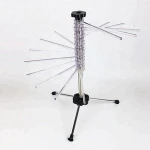 Amazon Hot Selling BPA Free Spiral Plastic Pasta Drying Rack with 16 Rods and Pasta Wand