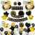 Import Amazon&#x27;s favorite birthday party accessory set - black goldfish tail flag, paper tassels, classic ballons sets from China