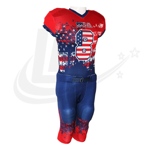 American Football Uniform In Sublimation With Made in Pakistan Sublimation American Football uniform