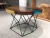 Import American Modern Style Live Edge Slab Antique Living Room Iron Fram Wooden Cafe Coffee Table from China