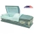 Import ANA wholesale accessories American style funeral supplies 18 Ga steel metal coffin Casket from China
