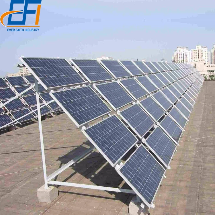 Anodized AL6005 T5 Adjustable PV Mount Rack Support System 20KW Ground Mounting Solar System Price