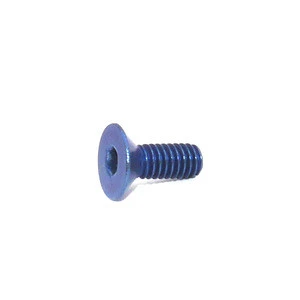 Anodized Colored Blue Screw Titanium Hex Socket Countersunk Head Screws