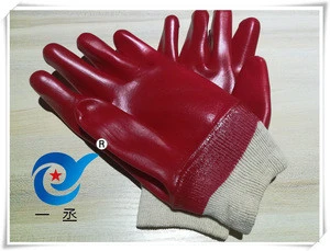 Anti -Oil /water-proof PVC Safety Gloves For Industrial Use
